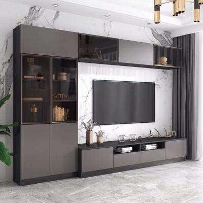 China Modern New Design Home Hotel Living Room Furniture Wooden Storage TV Stand for sale