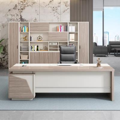 China Modular Hot sell office furniture latest office desk luxury office table designs ceo executive desk manager L shaped mdf table for sale