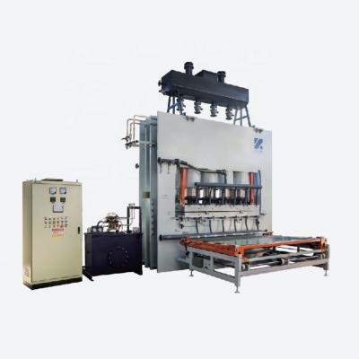 China Melamine Laminating Short Cycle Press Machine Melamine Laminating Paper on MDF Chipboard Plywood for sale