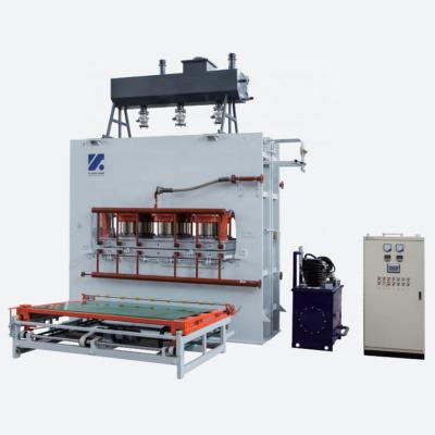 China Melamine Lamination Melamine Paper Faced MDF Particleboard Plywood Short Cycle Hot Press Production Line for sale