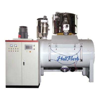 China Powder And Granule Plastic PVC Mixer Unit SPC Horizontal Heating Cooling Mixer for sale