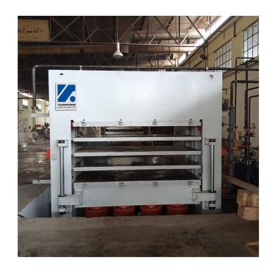 China High Production Capacity Melamine Lamination Door Skin Door Skin Hot Press Machine for sale