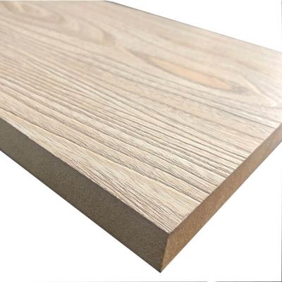 China Modern Synchronized Melamine Laminated MDF Board Deep Embossed Wood Grain Design for sale