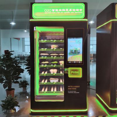 China Easy Use Cold Vending Machine With Touch Screen LED Display Ads Interact for sale