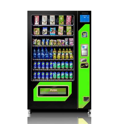 China Easy Use Automatic Refrigerated Refrigerated Vending Machine Snack And Beverage Vending Machine for sale