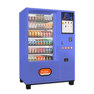 China Beverage Vending Machine Custom Beverage Easy Use 2021 New Style With Coin And Card for sale