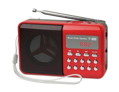 China L-988 PORTABLE portable digital fm radio king with speaker for sale