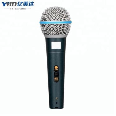 China Protable Beta-58 Wired Professional Stage KTV Microphone for sale