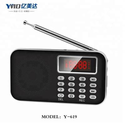 China Recording Voice Operated Mini Recording Fm Radio With REC Function Digital Voice Recorder for sale