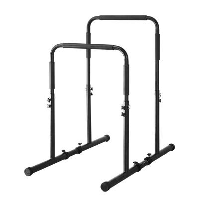 China Durable Adjustable Functional Heavy Duty Parallel Bar Dip Stands Fitness Workout Dip Bar Station Parallette Stabilizer Raise Stand for sale