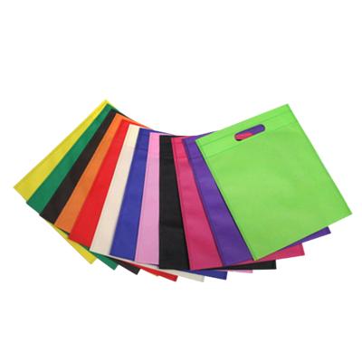 China Customized Eco Friendly Environmental Promotional Shopping D Cut Non Woven Fabric Bag for sale