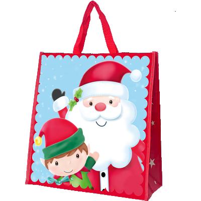 China Eco-friendly Christmas Woven Sack Eco-friendly Hot Sales Cartoon Pattern Big Gift Package for sale