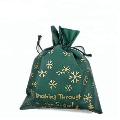 China Eco - Friendly Cheap Custom Gift Non Woven Drawstring Bag For Christmas for sale