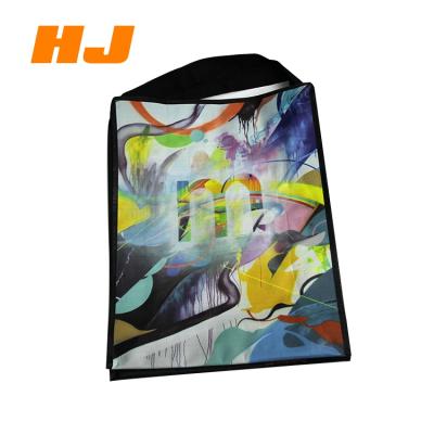 China Recyclable Attractive Customized Logo Handled PP Woven Laminated Shopping Bags for sale