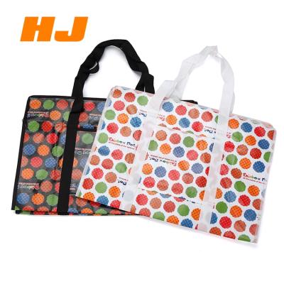 China Customized Size Eco - Friendly Wholesale Ultrathin Zipper Shopping Bag Many Colors for sale