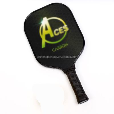 China Lightweight 3K Carbon Fiber Pickleball Paddle With Rubber Edge Guard, Aluminum Honeycomb for sale