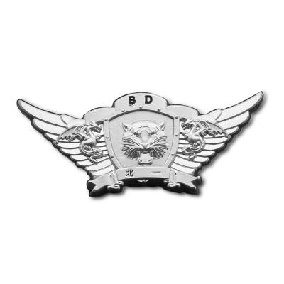 China China Metal Swing Badge Brooch Custom Soft Enamel Emblem Silver Plated Pins for sale