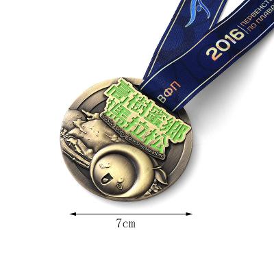 China China Design Your Own Gold 3D Award Blank Zinc Alloy Marathon Running Custom Metal Finisher Sport Medal for sale