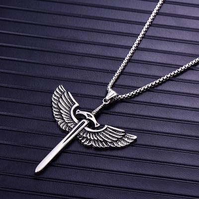 China Wholesale Trendy Jesus Stainless Steel Titanium Jesus Cross Pendant Necklaces for Men, Europe Jewelry for sale