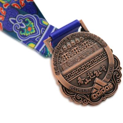 China China Medal Manufactures Cheap Price Gold Plated Custom Blank 3d Metal Sports Race Award Medals for sale