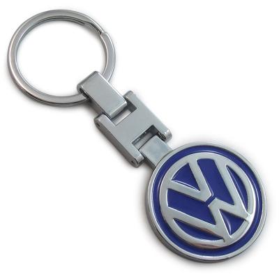 China Zinc Alloy Metal Car Keyring Custom Made Metal Logo Key Chain With Logo For Car for sale