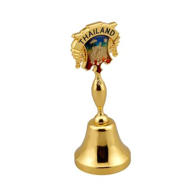 China Custom Europe W&G Hand Bell Vintage Hand Call Dinner Bell Metal For Dinner Tea Time Wedding Party Hand Bells for sale