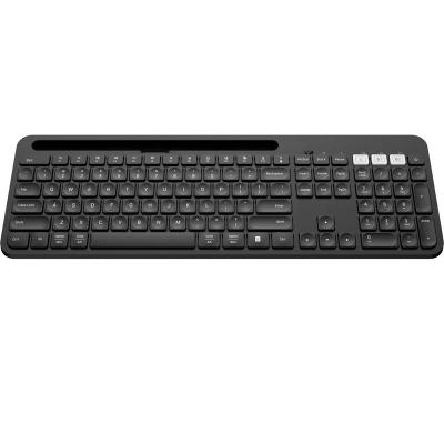 China 109keys BT wireless high quality keyboard with holder for mobile phone for sale