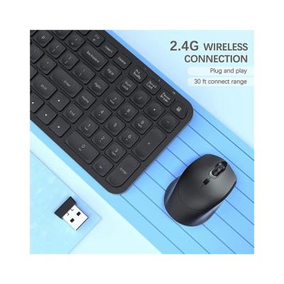 China 3D Competitive Price China Manufacture Slim Compact Full Size Wireless Keyboard And Mouse for sale