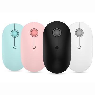 China 3D Mouse Manufacturer New Mini Silent Rechargeable Mouse Gray Customizable Wireless Mouse Dual Mode Bestselling Office for sale