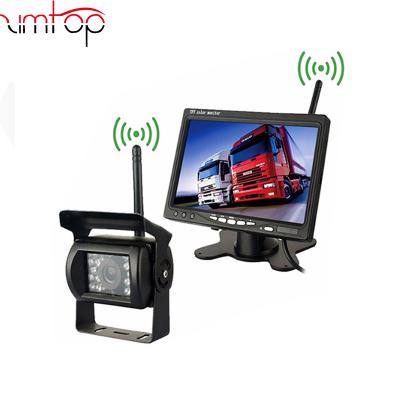 China - Wireless Truck Vehicle Camera Monitor 7 Inch IR Night Vision Rear View Camera HD Backup Monitor 9*1.5cm for sale