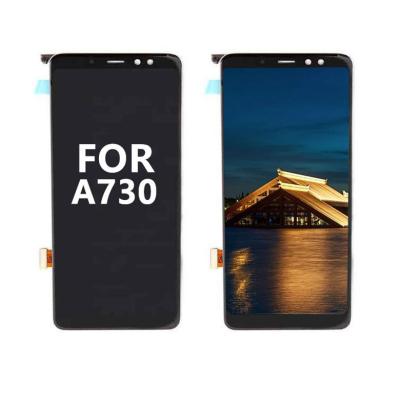 China Large OLED Spot Stock Phone LCDs Screen Repair Replace Parts, For Samsung Galaxy Phone A8 Plus A730 LCD Touch Screen for sale