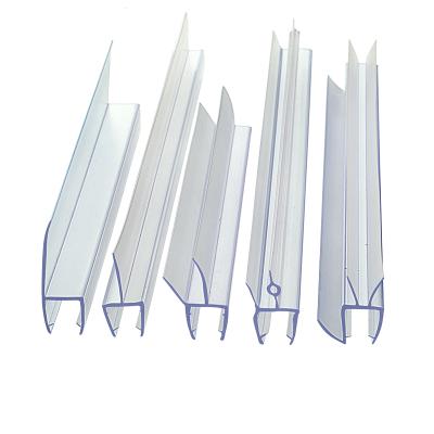 China High Waterproof And High Transparent Performance...Waterproof Shower Door Accessories PVC Seal Strip For Shower Screen for sale