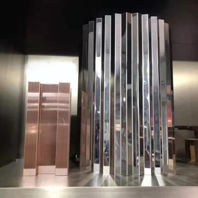 China New Classic / Postmodern 304 Grade Partition Wall Stainless Steel For Decorative Hall for sale