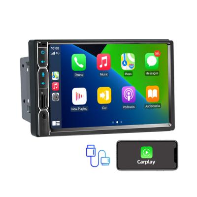 China Universal HD stereo multimedia player 7Inch double 2DIN wired Apple carplay/Android AM/RDS BT5.0 auto car radio for sale