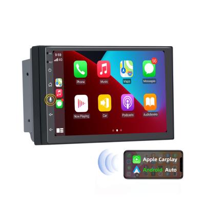 China 7Inch Universal Car Stereo 1024*600 Video Wireless Double 2DIN AM/RDS BT Carplay/Android Apple Auto DVD Player for sale