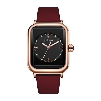 China Women's Classic Women's Brand Luxury Watches Leather Minimalist Female Square Quartz Women's Wrist Watch for sale