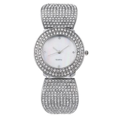 China Luxury Elegant Clock Watch Women Ladies Reloj Mujer Diamond Quartz Movement Bracelet Wristwatch Japan Women for sale