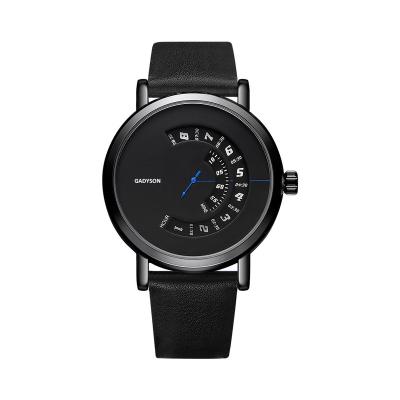 China Men 3atm waterproof to custom design brand leather casual simple business clean Logo Quartz Watch Wristwatches for sale