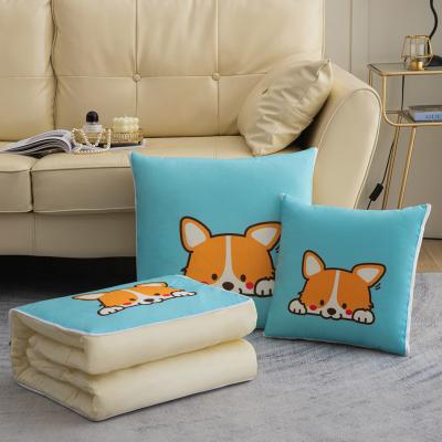 China Two-in-one Pattern High Quality Cushion Cartoon Soft Multifunctional Folded Pillow Cover The Folding Comforter Available For Four Seasons for sale