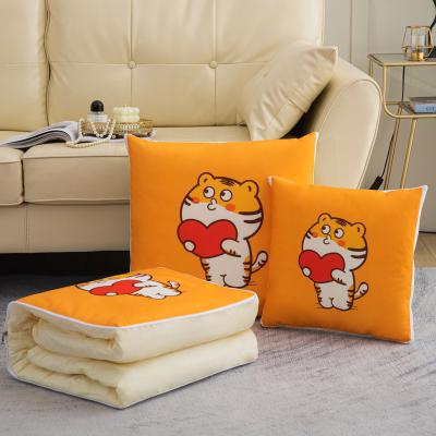 China Two-in-one Pattern High Quality Cushion Cartoon Soft Multifunctional Folded Pillow Cover The Folding Comforter Available For Four Seasons for sale