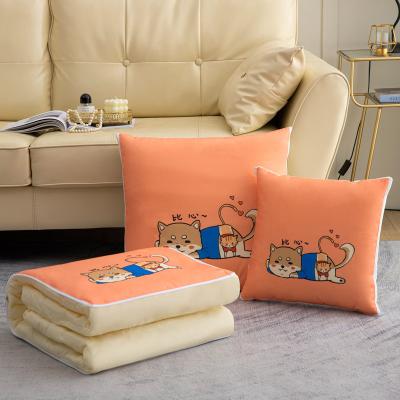 China Two-in-one Pattern High Quality Cushion Cartoon Soft Multifunctional Folded Pillow Cover The Folding Comforter Available For Four Seasons 1 - for sale