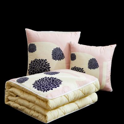 China Folded lotus 2 in 1 multifunctional pillow cover for car cushion sofa office school nap folded comforter various styles are available for sale