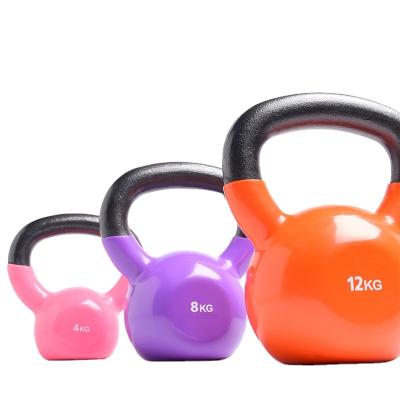 China Durable Wholesale Color 4kg Grip Competition Gym Kettlebell Non Slip Cast Iron for sale