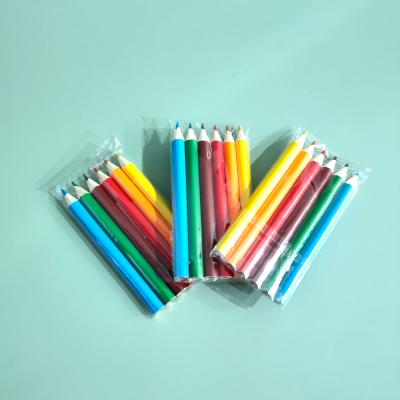 China Office GF Mini Natural Eco-Friendly Wooden Multi Color Kids Stationery School Pencils Drawing Set of 6 for sale