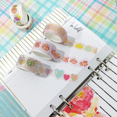 China Promotional Waterproof GF Custom Printing Irregular Shape Colorful Waterproof Washi Adhesive Paper Masking Tape for sale