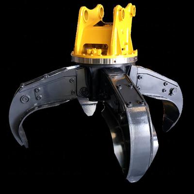 China Machinery Repair Shops Excavator Attachment Five Jaws Orange Peel Gripper To Suit 9-12 Ton Excavator for sale