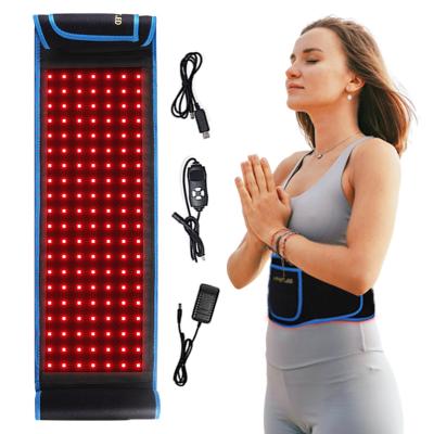 China Body Red Light Therapy Belt, Large Area  With Pulse Mode, Wearable Back Waist Shoulder Joints Pain Relief Light Therapy Device For Bo for sale