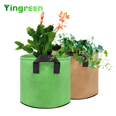 China Planting Handle High Quality Customized Vegetable 1 3 5 7 10 20 30 Gallon Non Woven Potato Garden Potted Plant Grow Bags for sale