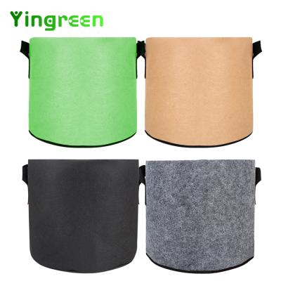 China Planting Eco - Friendly Customized 1 Potted Plant 3 5 7 10 20 30 40 Gallon Mushroom Non Woven Fabrics Plant Grow Bags for sale