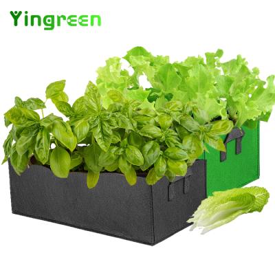 China Cheap Price Planting Customized Handle 7 8 10 30 Gallon Vegetable Container Square Non Woven Fabric Potted Plant Grow Bags for sale